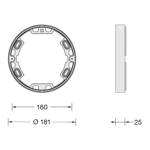 Zubehör - 13644 Montagerahmen, grafit