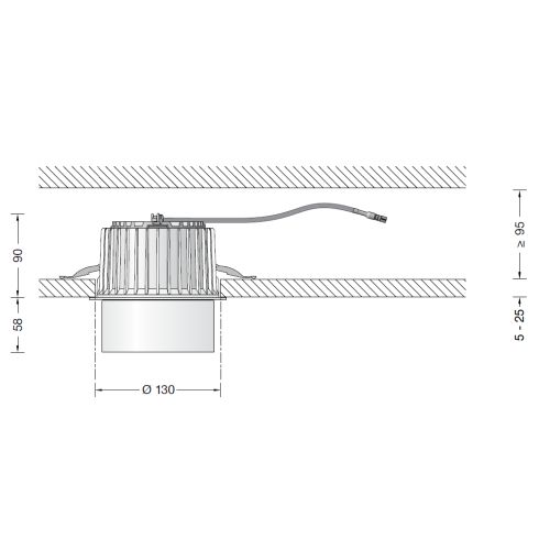 50696.2K4 Deckeneinbauleuchte - Tiefstrahler