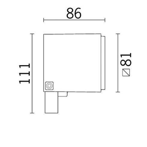 iPro mini 78° 3000K LED-Strahler, grau