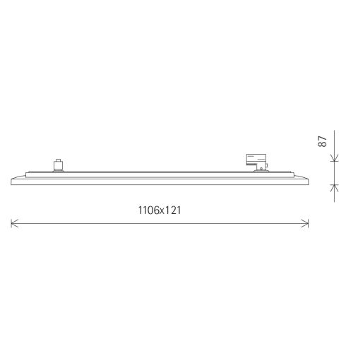 A3000006 JILLY LINEAR weiß - schwarz LED-Downlight für ERCO-3-Ph.-System