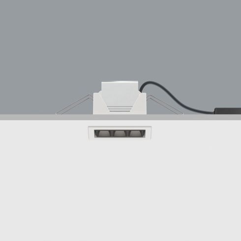 86525.000 COMPAR LINEAR oval flood Downlight mit schwarzem Abblendraster