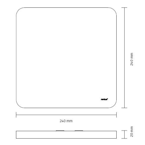 Cubic 64 ON LED-Deckenleuchte 4000K