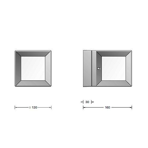 22423 LED-Decken-/ Wand-/ Pfeilerleuchte, grafit
