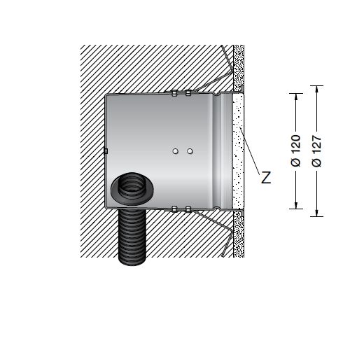 Zubehör - 10781 Einbaugehäuse für BEGA-Leuchten