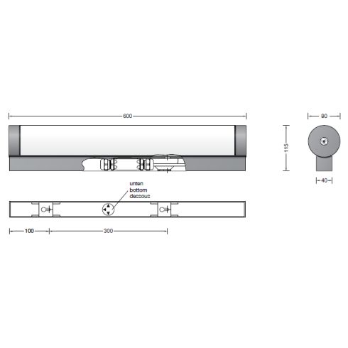 24591K3 LED-Wandleuchte, grafit