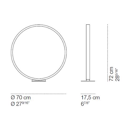 Assolo70 terra LED Stehleuchte, schwarz