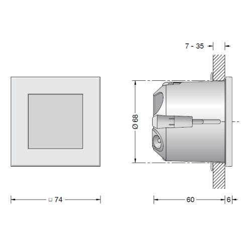 50118.1K3 - ACCENTA LED-Wandeinbauleuchte, weiß