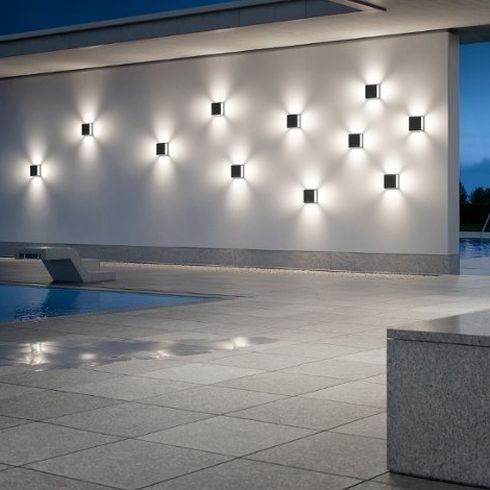 24085K3 - 4 x 90° Wandleuchte, grafit