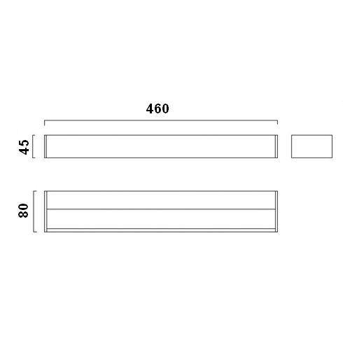 UP 460 LED-Wandleuchte