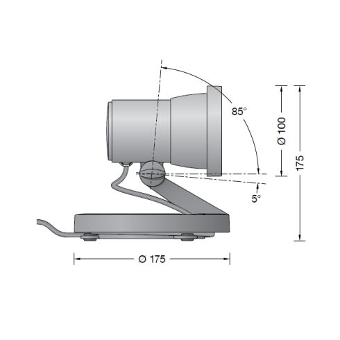 85008K3 - BEGA UniLink Ortsveränderlicher Gartenscheinwerfer, grafit