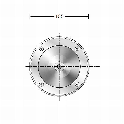 84085K3 LED-Bodeneinbauleuchte, symmetrisch