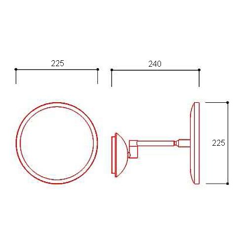 SHAVER LED 2 Kosmetikspiegel