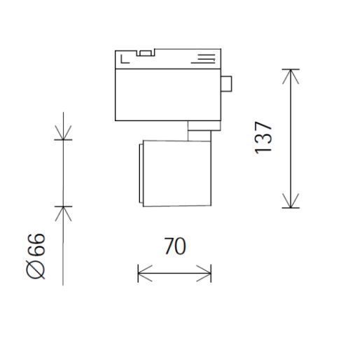 72380.000 POLLUX LED-Strahler für ERCO-DALI-System