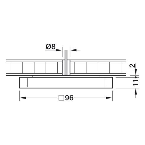 Modul Q 16 ON LED-Deckenleuchte 2700K