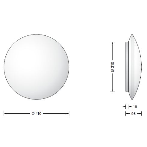 50508K3 - PRIMA LED-Decken-/ Wandleuchte