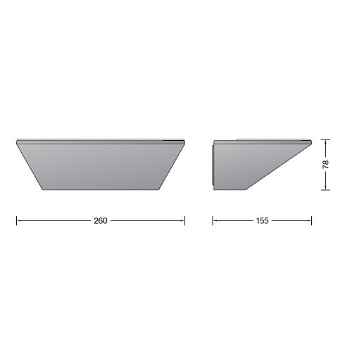 50200.1K3 LED-Wandfluter, weiß