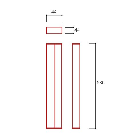 PURE E 580 LED-Spiegelleuchte, chrom