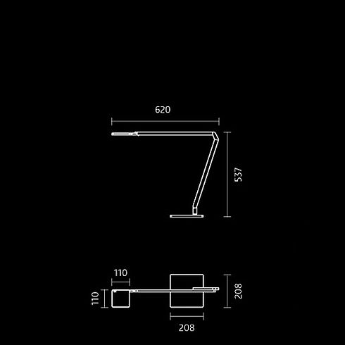 Roxxane Home LED-Tischleuchte 2700K, weiß