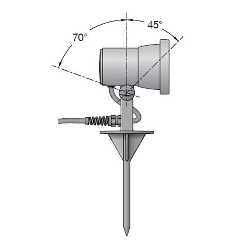 85282K3 LED-Scheinwerfer mit Erdspieß, grafit