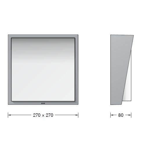 24857AK3 LED-Wandleuchte, silber