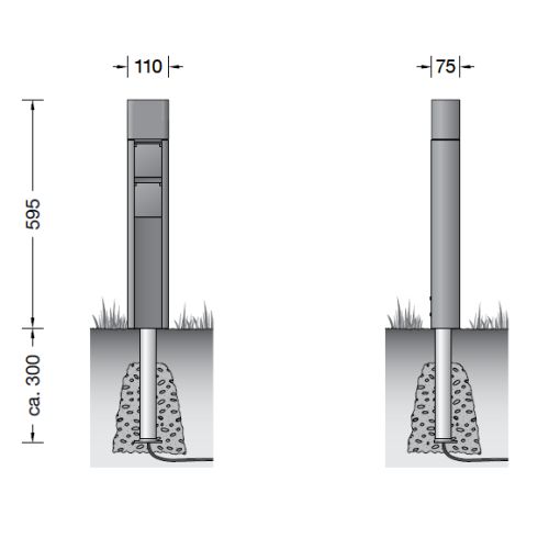 71095 - BEGA Plug & Play 48V Smart Socket mit Erdstück