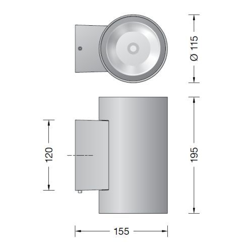 24480AK3 LED-Wandleuchte, silber