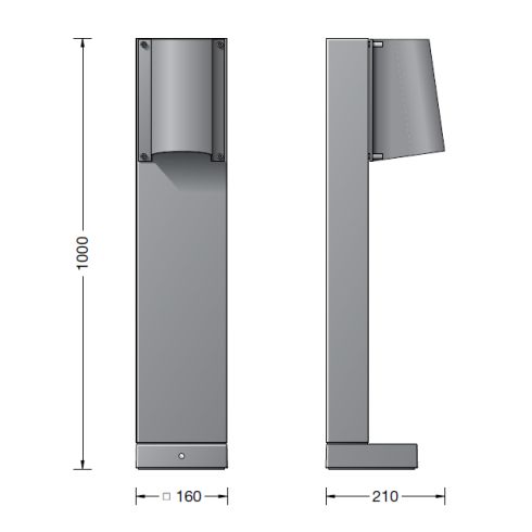 84075K3 Garten- und Wegeleuchte, grafit