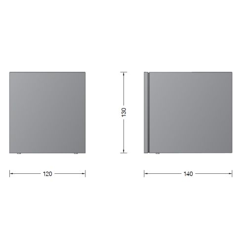 24718AK3 Wandfluter, silber