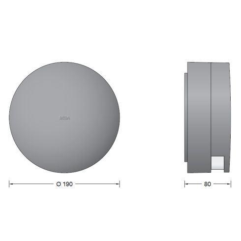 24055AK3 - 90° Wandleuchte, silber