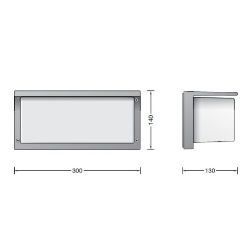 33485K3 Wandleuchte, grafit