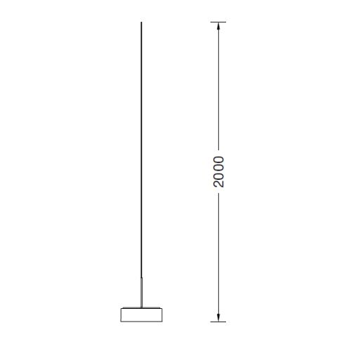 51002.2K3 - STUDIO LINE LED-System-Pendelleuchte, aluminium