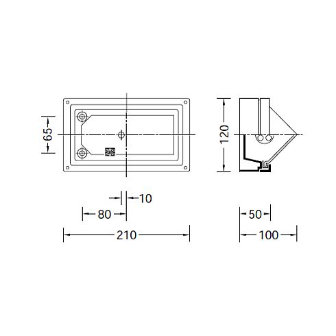 24598K3 LED-Wandleuchte, grafit