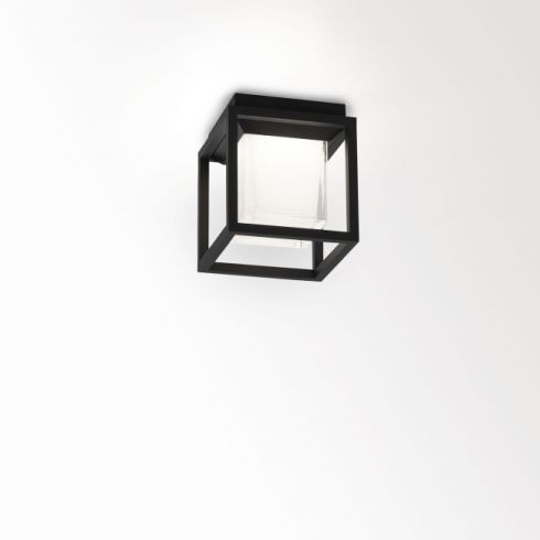MONTUR S LED-Wand-/ Deckenleuchte, schwarz