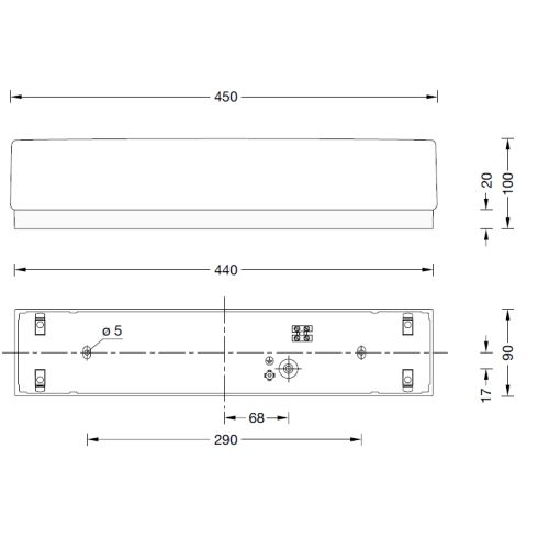 34786K3 Decken-/ Wandleuchte