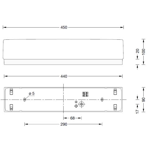 34786K3 Decken-/ Wandleuchte