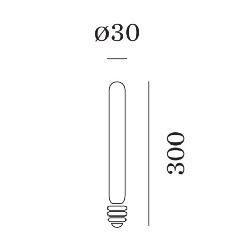 Zubehör - T30-300 2700K LED-Lampe für Wever&Ducré-Leuchten