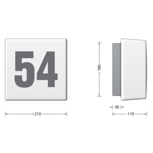 33768K3 Hausnummernleuchte - Lichtbaustein®