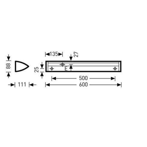 6651 S LED Spiegel-Wandleuchte