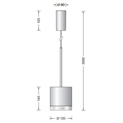 50613.1K3 LED-Pendelleuchte, weiß