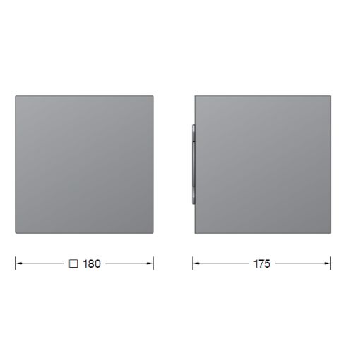 24135K3 Wandfluter, grafit