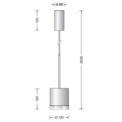 50612.1K3 LED-Pendelleuchte, weiß