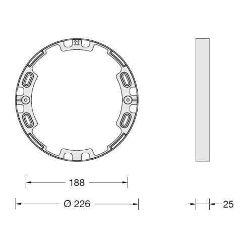 Zubehör - 13645 Montagerahmen, grafit