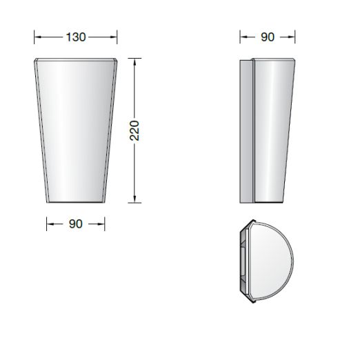 50125.4K3 LED-Wandleuchte, messing