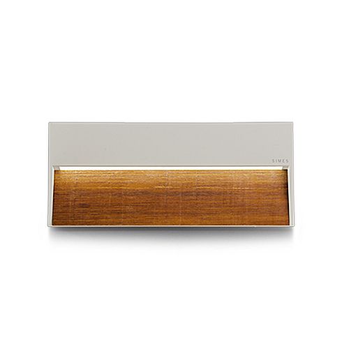 SKILL WOOD RECTANGULAR weiß LED-Wandanbauleuchte