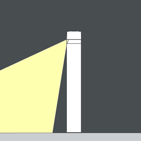 33264.000 CASTOR LED-Pollerleuchte - Bodenfluter