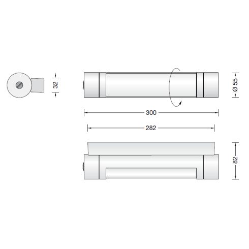 23080.1K3 - VARIATA 2 LED-Wandleuchte, weiß