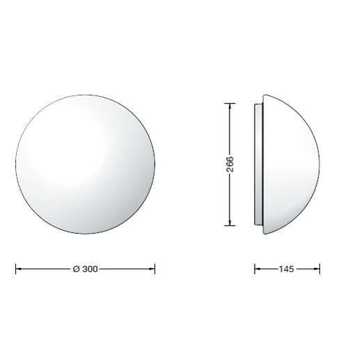 50659K3 LED-Decken-/ Wandleuchte