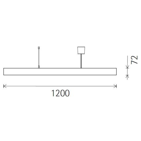 87342.000 COMPAR Pendelleuchte mit silbernem Abblendraster