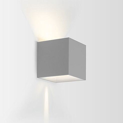 BOX WALL OUTDOOR 2.0 LED-Außenwandleuchte, dunkelgrau