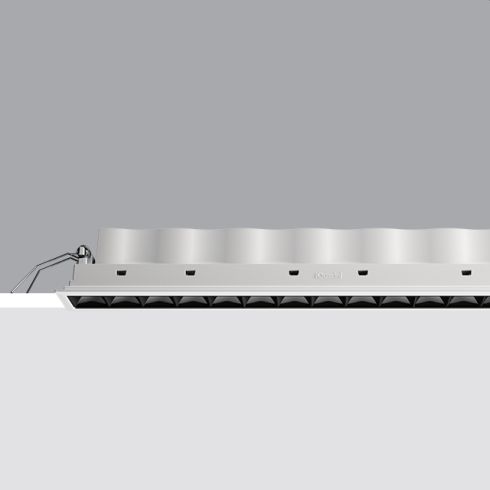 Laser Blade Frame High Contrast - 15 LED-Deckeneinbauleuchte, weiß-schwarz